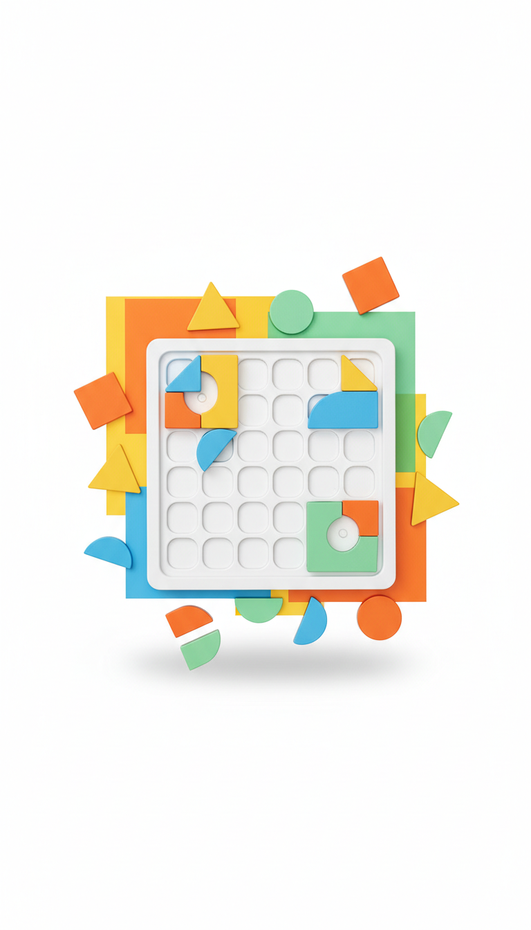 Magnetic Pattern Puzzle Kit with Cards
