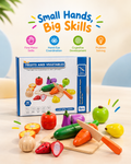 Wooden Fruits & Vegetables Cutting Set (9 Pcs)