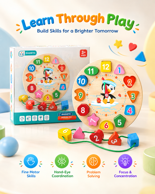 Toyvian Clock Toy