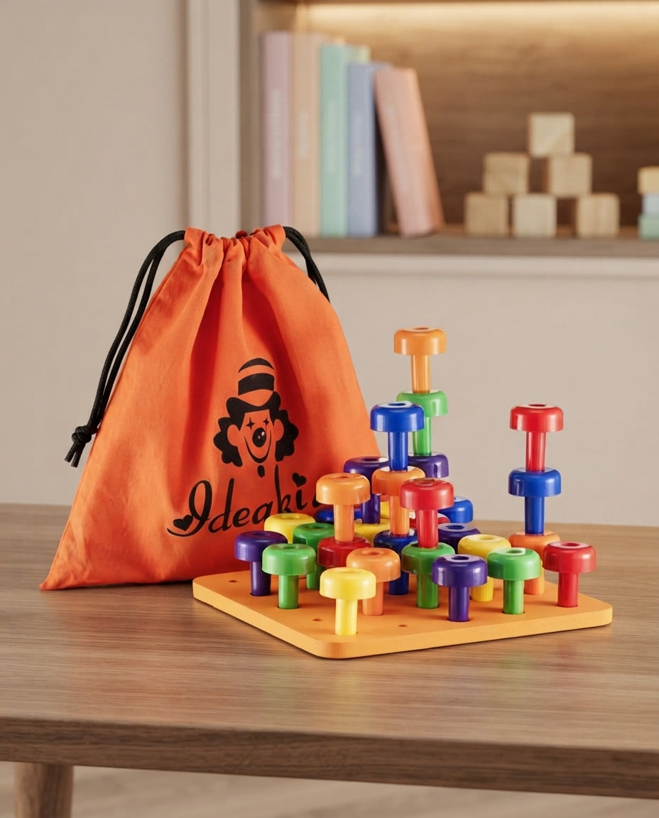 Tacking Peg Board Set for Fine Motor Skills & Occupational Therapy
