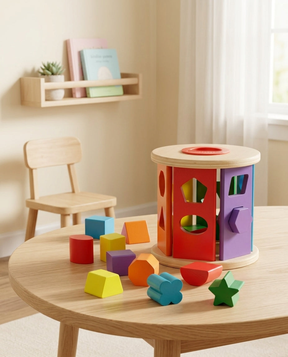Wooden Shape Sorter Toy