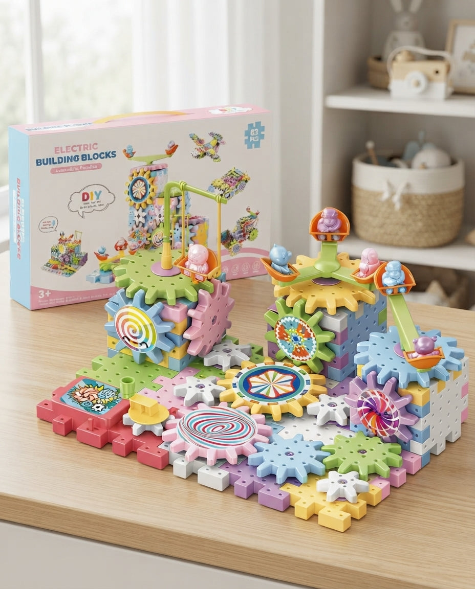 Puzzle Gear Building Blocks Set for Kids