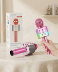 Balhvit Karaoke Microphone for Kids-Wireless Bluetooth with LED Lights