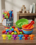Colourful Counting Bears with Matching Cups